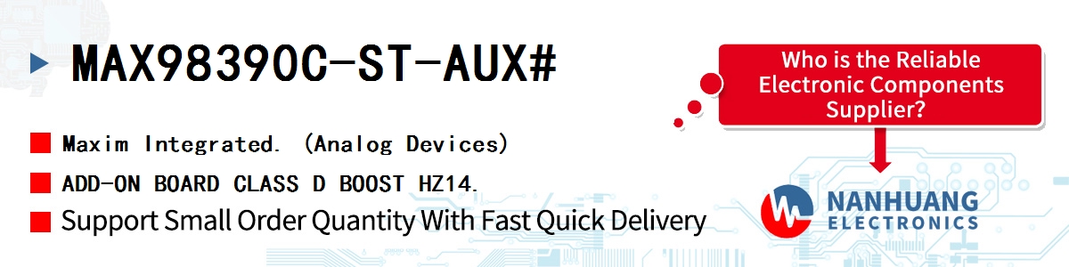 MAX98390C-ST-AUX# Maxim ADD-ON BOARD CLASS D BOOST HZ14.