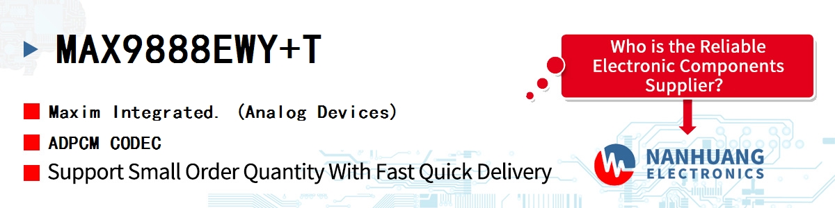 MAX9888EWY+T Maxim ADPCM CODEC