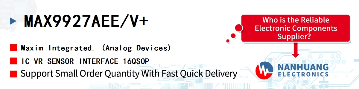 MAX9927AEE/V+ Maxim IC VR SENSOR INTERFACE 16QSOP