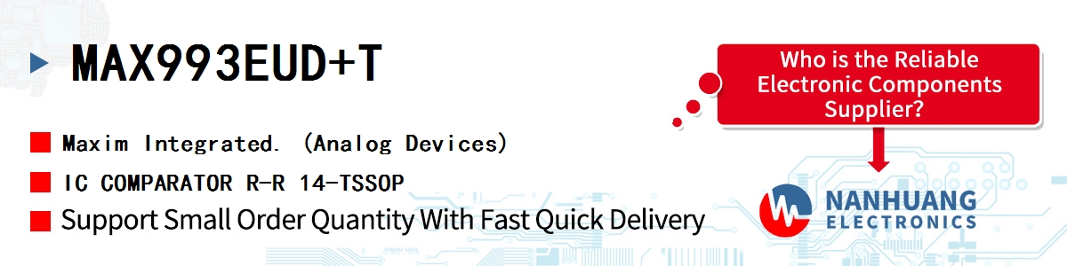 MAX993EUD+T Maxim IC COMPARATOR R-R 14-TSSOP
