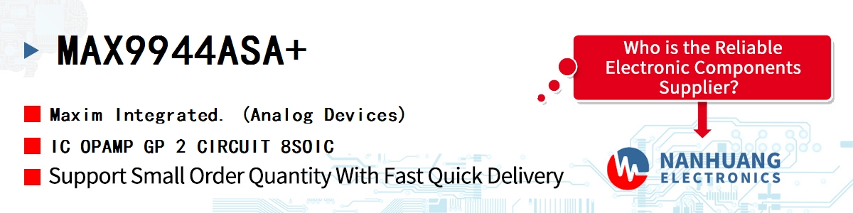 MAX9944ASA+ Maxim IC OPAMP GP 2 CIRCUIT 8SOIC