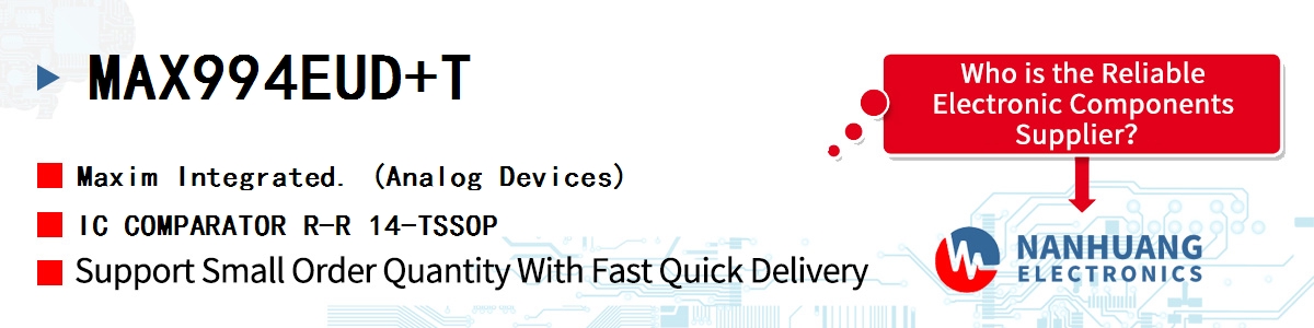 MAX994EUD+T Maxim IC COMPARATOR R-R 14-TSSOP