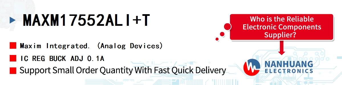 MAXM17552ALI+T Maxim IC REG BUCK ADJ 0.1A