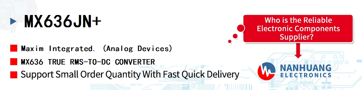 MX636JN+ Maxim MX636 TRUE RMS-TO-DC CONVERTER