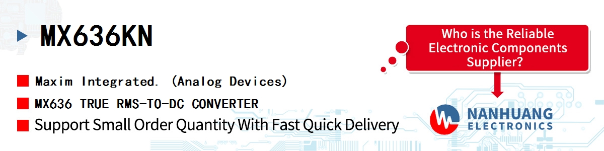 MX636KN Maxim MX636 TRUE RMS-TO-DC CONVERTER