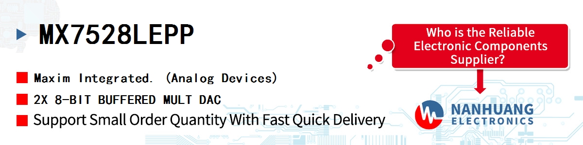 MX7528LEPP Maxim 2X 8-BIT BUFFERED MULT DAC