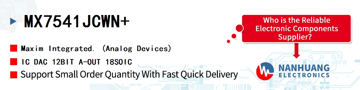 MX7541JCWN Maxim 12-BIT MULTIPLYING DAC