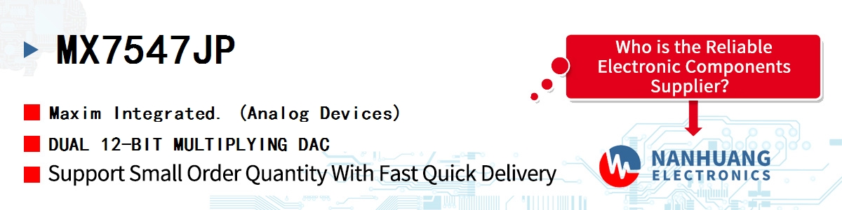 MX7547JP Maxim DUAL 12-BIT MULTIPLYING DAC