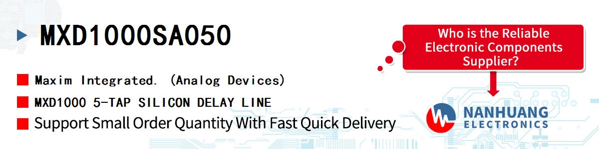 MXD1000SA050 Maxim MXD1000 5-TAP SILICON DELAY LINE